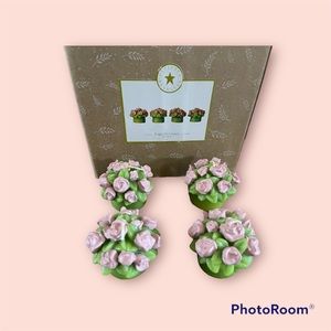 Patience Brewster FLOWER POT CANDLES SET OF 4 mackenzie childs